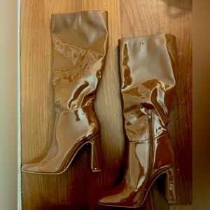 Brown leather Steve Madden boots - new without tags! Never worn